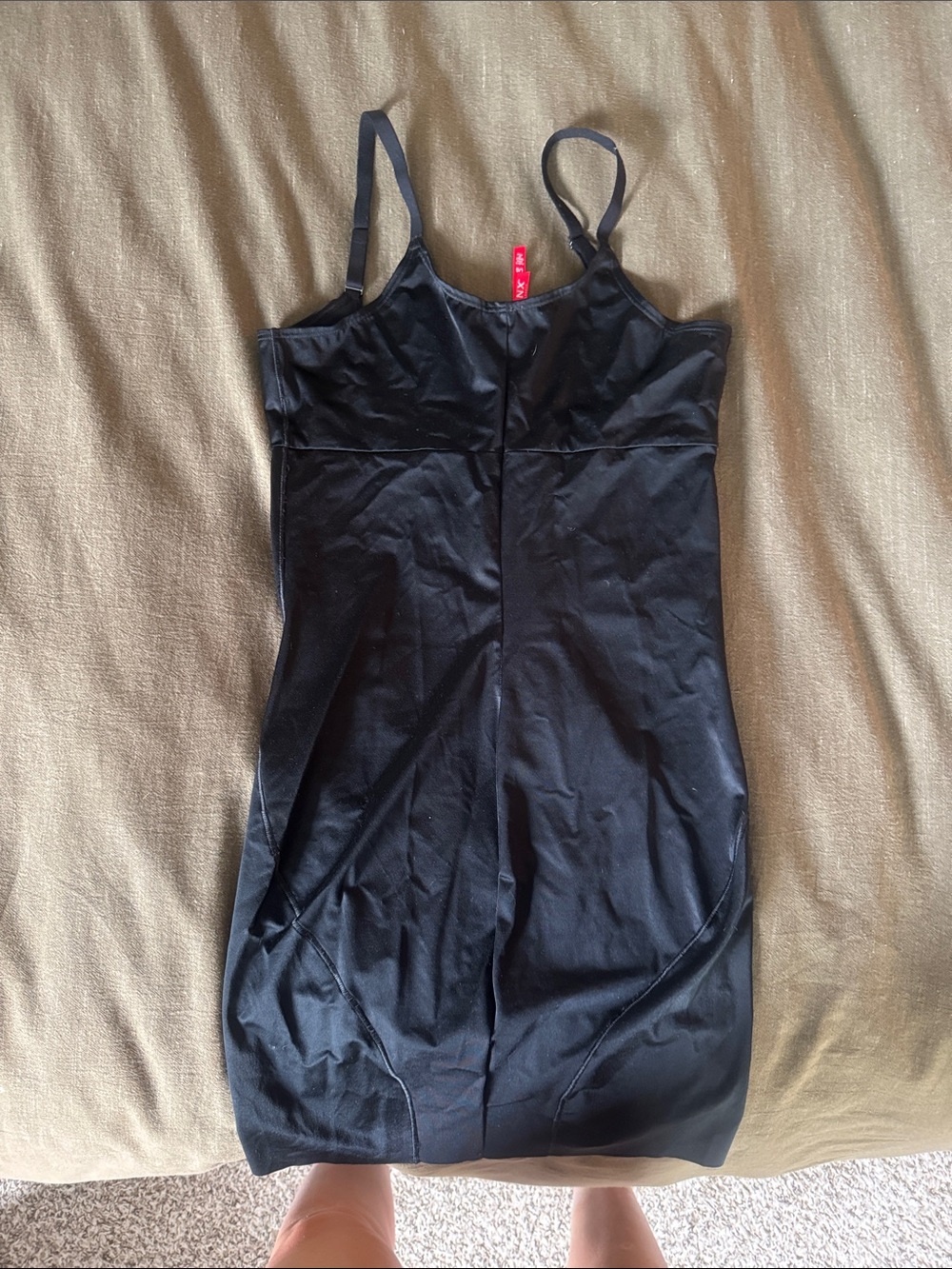 SPANX Black Slimming Slip Dress with Adjustable Straps